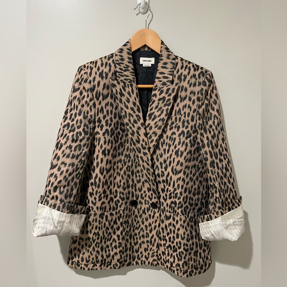 Zadig & Voltaire Animal Print Blazer - Picture 4 of 10